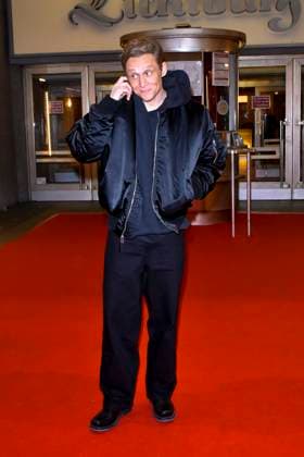 abb WuenscheEssen Matthias Schweighöfer Schweighoefer actor on the red carpet at the NRW premiere of the movie DAS LEBEN DER WÜNSCHE WUENSCHE at the Lichtburg cinema on 13 02 2025 in Essen, NRW Germany