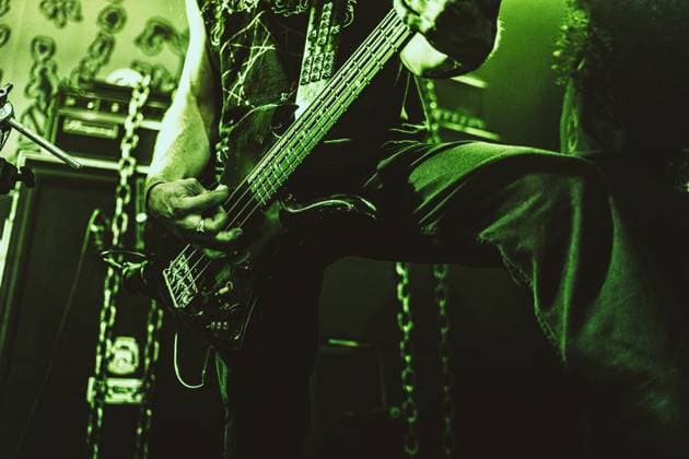 Gatecreeper live in Copenhagen, Denmark Copenhagen, Denmark. 13th, November 2025. The American death metal band Gatecreeper performs a live concert at Poolen in Copenhagen. Here bass player Alex Brown is seen live on stage. Denmark, Copenhagen  Copyright: xGonzalesxPhoto NikolajxBransholmx