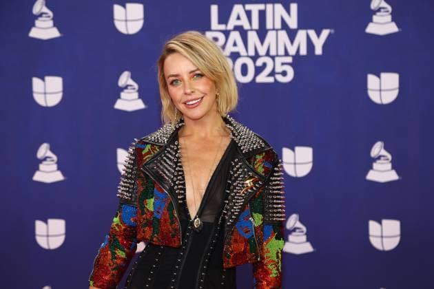 Danger Foley arrives for the 26th annual Latin Grammy Awards at the MGM Garden Arena in Las Vegas, Nevada on Thursday, November 13, 2025.  LAV20251113175 JAMESxATOA