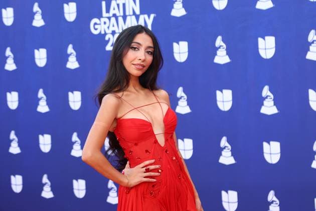 Alisun arrives for the 26th annual Latin Grammy Awards at the MGM Garden Arena in Las Vegas, Nevada on Thursday, November 13, 2025.  LAV20251113095 JAMESxATOA