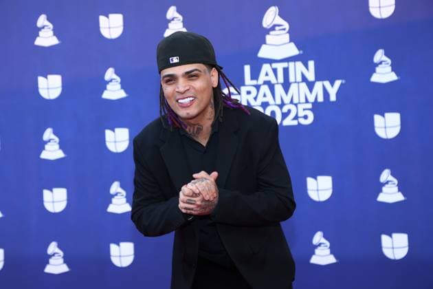 DJ Glenner arrives for the 26th annual Latin Grammy Awards at the MGM Garden Arena in Las Vegas, Nevada on Thursday, November 13, 2025.  LAV20251113100 JAMESxATOA