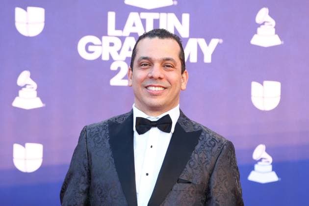 Marcos Sanchez arrives for the 26th annual Latin Grammy Awards at the MGM Garden Arena in Las Vegas, Nevada on Thursday, November 13, 2025.  LAV20251113067 JAMESxATOA