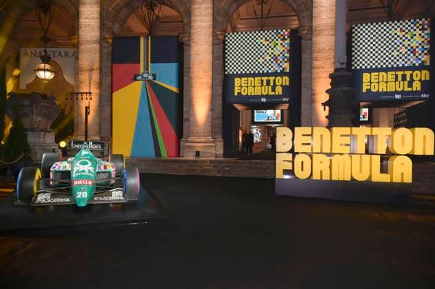 Benetton racing cars at the premiere of the Sky documentary Benetton Formula at Space Cinema Moderno Rome, 13 11 2025 Foto:xA.xM.xTinghinox xFuturexImagex benetton_5102