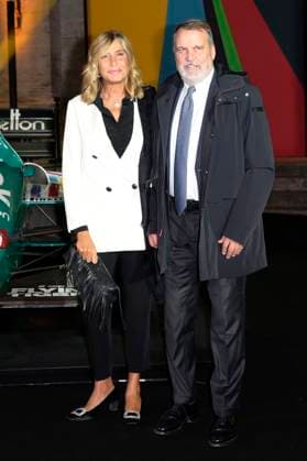 Myrta Merlino and Marco Tardelli at the premiere of the Sky documentary Benetton Formula at Space Cinema Moderno Rome, 13 11 2025 Foto:xA.xM.xTinghinox xFuturexImagex benetton_5136