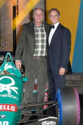 Gerhard Berger and Alessandro Benetton at the premiere of the Sky documentary Benetton Formula at Space Cinema Moderno Rome, 13 11 2025 Foto:xA.xM.xTinghinox xFuturexImagex benetton_5145