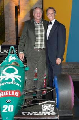 Gerhard Berger and Alessandro Benetton at the premiere of the Sky documentary Benetton Formula at Space Cinema Moderno Rome, 13 11 2025 Foto:xA.xM.xTinghinox xFuturexImagex benetton_5147