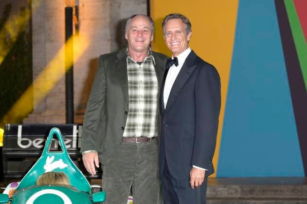 Gerhard Berger and Alessandro Benetton at the premiere of the Sky documentary Benetton Formula at Space Cinema Moderno Rome, 13 11 2025 Foto:xA.xM.xTinghinox xFuturexImagex benetton_5151