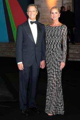 Alessandro Benetton and Gloria Tonon at the premiere of the Sky documentary Benetton Formula at Space Cinema Moderno Rome, 13 11 2025 Foto:xA.xM.xTinghinox xFuturexImagex benetton_5154