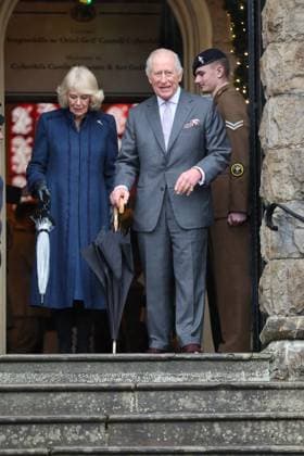. 14 11 2025. Merthyr Tydfil, United Kingdom. King Charles III and Queen Camilla during a visit to Cyfarthfa Castle in Merthyr Tydfil, South wales, United Kingdom, as The King celebrated his 77th birthday.  xStephenxLockx xi-Imagesx IIM-26374-0001