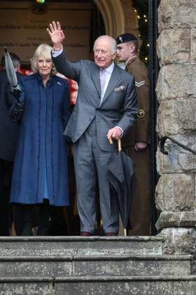 . 14 11 2025. Merthyr Tydfil, United Kingdom. King Charles III and Queen Camilla during a visit to Cyfarthfa Castle in Merthyr Tydfil, South wales, United Kingdom, as The King celebrated his 77th birthday.  xStephenxLockx xi-Imagesx IIM-26374-0003