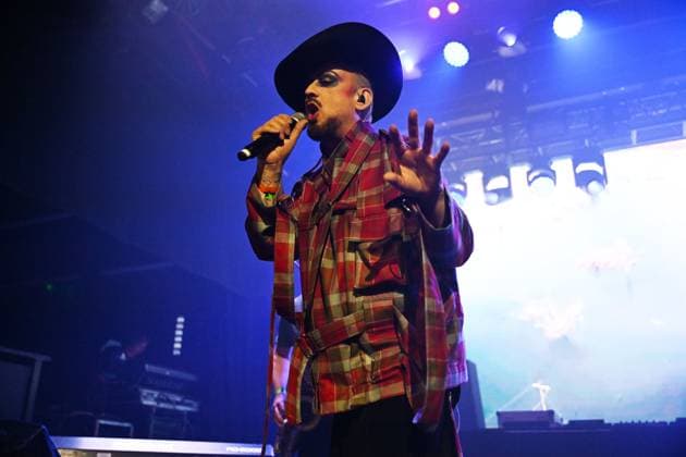˜I Love Jamaica™ concert at KOKO in London LONDON, ENGLAND - NOVEMBER 13: Boy George performing for ˜I Love Jamaica™ concert at KOKO on November 13, 2025 in London, England. CAP MAR MAR Great Britain Copyright: xMartinxHarris CapitalxPicturesx
