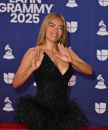 The 26th Annual Latin GRAMMY Awards - Arrivals Karol G attends The 26th Annual Latin GRAMMY Awards at MGM Grand Garden Arena on November 13, 2025 in Las Vegas, Nevada. . Las Vegas MGM Grand Garden Arena Nevada USA Copyright: xCxFlanigan imageSPACEx