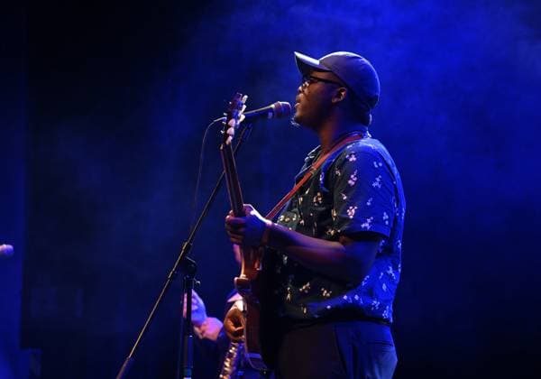 American guitarist Sean ,,Mack McDonald performs with music group during the Blues Alive festival 2025 in Sumperk, Czech Republic, November 14, 2025. (CTKxPhoto LudekxPerina) CTKPhotoP2025111408239  CTKPhotoP2025111408239