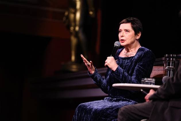 World star Isabella Rossellini during a conversation about David Lynch who is being celebrated during the Stockholm Film Festival before the screening of Blue Velvet at Bio Skandia in Stockholm, Sweden, November 14, 2025 STOCKHOLM SWEDEN x12150x  Copyright: xCaisaxRasmussen TTx STOCKHOLM FILM FESTIVAL c3yk24V5LpY