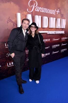 Andreas Elsholz and Denise Zich at the premiere of season 2 of the series Landman Paramount at Zoo Palast on 14 11 2025 in Berlin Landman series premiere in Berlin