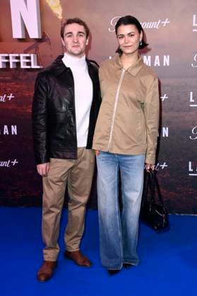 Luis Vorbach and Tomomi Themann at the European premiere of season 2 of the Paramount series Landman at Zoo Palast Berlin, 14 11 2025 Foto:xN.xKubelkax xFuturexImagex landman_berlin_5149