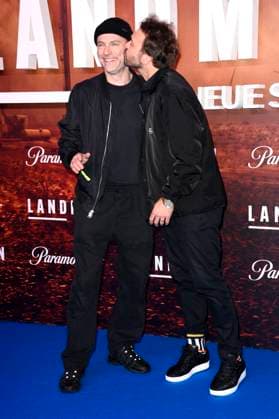 Mark Waschke with Seumas F. Sargent at the European premiere of season 2 of the Paramount series Landman at Zoo Palast Berlin, 14 11 2025 Foto:xN.xKubelkax xFuturexImagex landman_berlin_5186