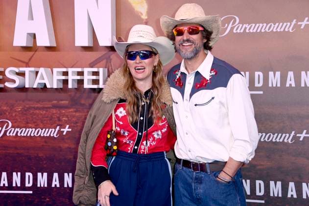 Evelyn Weigert and Tom Beck at the European premiere of season 2 of the Paramount series Landman at Zoo Palast Berlin, 14 11 2025 Foto:xN.xKubelkax xFuturexImagex landman_berlin_5153