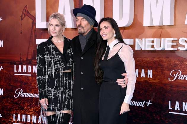 Ali Larter, Billy Bob Thornton and Demi Moore at the European premiere of season 2 of the Paramount series Landman at Zoo Palast Berlin, 14 11 2025 Foto:xN.xKubelkax xFuturexImagex landman_berlin_5222