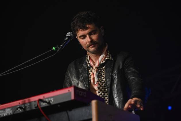 Keyboardist, guitarist and singer Marco Cinelli of Cinelli Brothers performs during the Blues Alive festival 2025 in Sumperk, Czech Republic, on November 14, 2025. (CTKxPhoto LudekxPerina) CTKPhotoP2025111409438  CTKPhotoP2025111409438