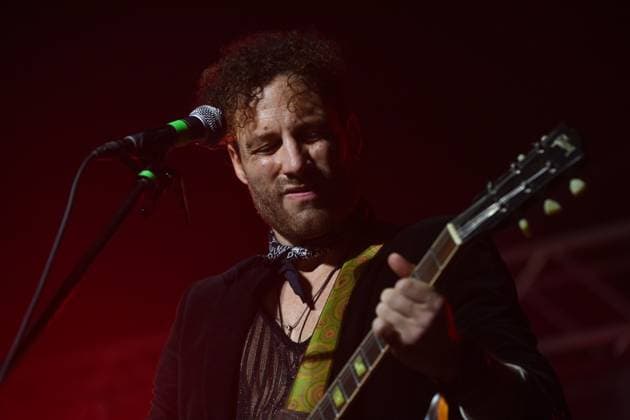 Bass guitarist Stephen Giry of Cinelli Brothers performs during the Blues Alive festival 2025 in Sumperk, Czech Republic, on November 14, 2025. (CTKxPhoto LudekxPerina) CTKPhotoP2025111409459  CTKPhotoP2025111409459