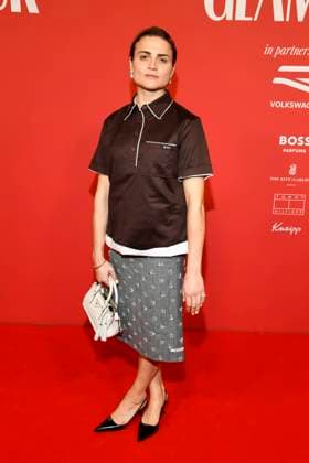 abb GlamourWomen Mala Emde Actress on the red carpet at the 3 GLAMOUR WOMEN OF THE YEAR AWARD at The Ritz Carlton Hotel Berlin on 14 11 2025 in Berlin Berlin Germany