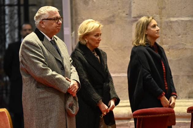King s Day (Te Deum) BRUSSELS, BELGIUM - NOVEMBER 15: Their Royal Highnesses Princess Astrid, Prince Laurent and Princess Claire will attend the Te Deum celebrated at the Cathedral of St. Michael and St. Gudula in Brussels on the occasion of King s Day on November 15, 2025 in Brussels, Belgium, 15 11 2025 Brussels Belgium  Copyright: xDidierxLebrunx