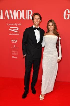 Carlos Boettcher and Viviana Wessels arriving at the third Glamour Women of the Year Awards at The Ritz Carlton Hotel in Berlin 14 11 2025