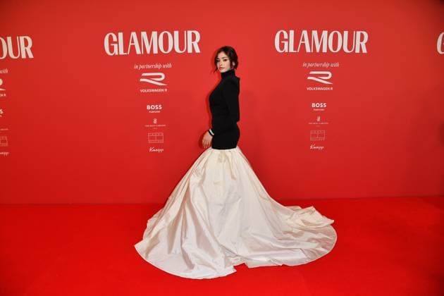 Yusra Mardini arriving at the third Glamour Women of the Year Awards at The Ritz Carlton Hotel in Berlin 14 11 2025