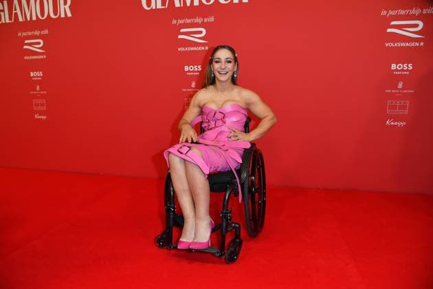 Kristina Vogel arriving at the third Glamour Women of the Year Awards at The Ritz Carlton Hotel in Berlin 14 11 2025