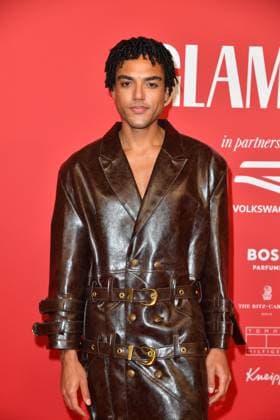 Lamin Leroy Gibba arriving at the third Glamour Women of the Year Awards at The Ritz Carlton Hotel in Berlin 14 11 2025