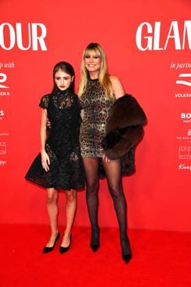 Leni Klum and Heidi Klum arriving at the third Glamour Women of the Year Awards at The Ritz Carlton Hotel in Berlin 14 11 2025