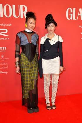 Eva Che and Sera Akyazici at the presentation of the Glamour Women of the Year Award 2025 at The Ritz Carlton Hotel Berlin, 14 11 2025 Foto:xM.xBehrensx xFuturexImagex glamour_woman_5359