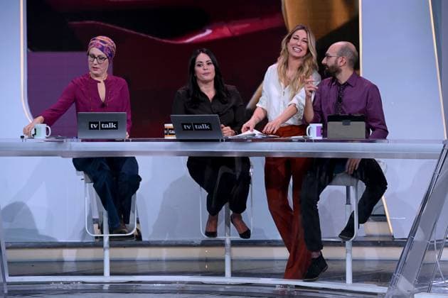 Milan, TV Show TV Talk, Rai 3 - Mia Ceran, Sebastiano Pucciarelli, Silvia Motta, Cinzia Bancone  Copyright: xAlbertoxTerenghix xipa-agency.netx xComi Terenghix IPA_Agency_IPA67988240