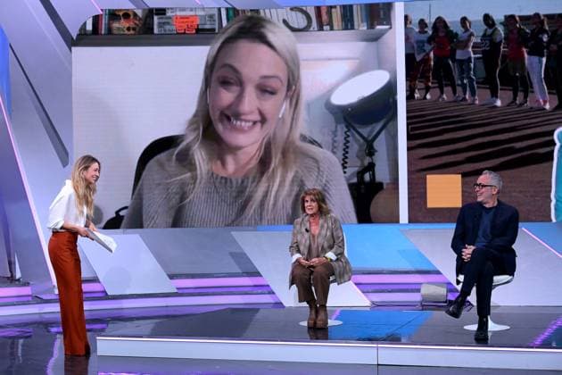 Milan, TV Show TV Talk, Rai 3 - Mia Ceran, Carlo Puca, Lella Costa  Copyright: xAlbertoxTerenghix xipa-agency.netx xComi Terenghix IPA_Agency_IPA67988250