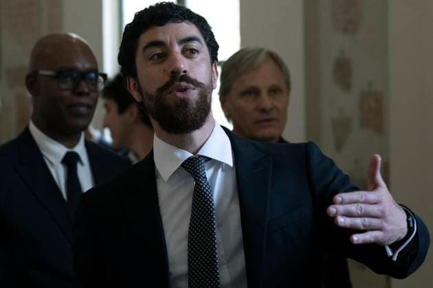 ITALY - ACTOR LEAVES AT THE END IF POPE LEO XIV WITH ARTISTS FROM THE WORL OF CINEMA AT THE VATICAN - 2025 11 15 Italy, Rome, Vatican, 2025 11 15. leaves at the end of an audience of Pope Leo XIV with artists from the world of cinema at the Vatican. More than 100 film industry professionals, whether actors, directors or producers, were received by the pope inside the Apostolic Palace. EDITORIAL USE ONLY - NO BOOKS Copyright: xALESSIAxGIULIANIx