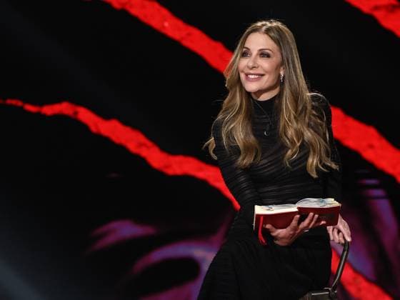 Rome: Rai studios, formerly Dear, TV show Belve. Pictured: Francesca Fagnani  Copyright: xMarcoxProvvisionatox xipa-agency.netx xMarcoxProvvisionatox IPA_Agency_IPA67992061