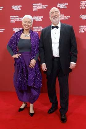 15 11 2025, Hetty Berg, Ron Prosor, Ambassador Israel, at the 24 Prize for Understanding and Tolerance at the Jewish Museum in Berlin, Berlin Germany, Germany