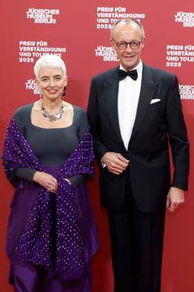 15 11 2025, Federal Chancellor Friedrich Merz, Director Hetty Berg, at the 24 Prize for Understanding and Tolerance at the Jewish Museum in Berlin, Berlin Germany, Germany
