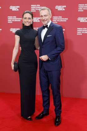 15.11.2025, Christian Lindner und Franca Lehfeldt, beim 24. Preis fuer Verstaendigung und Toleranz im Juedischen Museum in Berlin, Berlin Deutschland, Germany *** 15 11 2025, Christian Lindner and Franca Lehfeldt, at the 24 Prize for Understanding and Tolerance at the Jewish Museum in Berlin, Berlin Germany, Germany