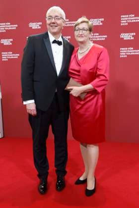 15 11 2025, Ina Czyborra, Senator Berlin, and husband at the 24 Prize for Understanding and Tolerance at the Jewish Museum in Berlin, Berlin Germany, Germany