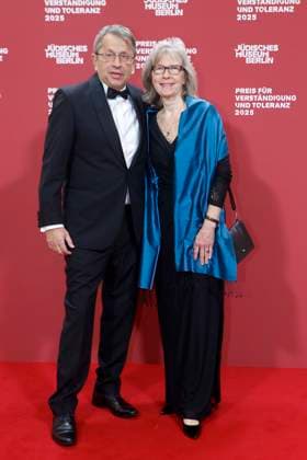 15 11 2025, Heyo Kroemer, Charite board member, and wife, at the 24 Prize for Understanding and Tolerance at the Jewish Museum in Berlin, Berlin Germany, Germany