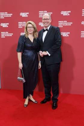 15 11 2025, Helge Braun, President of the University of Lübeck, and his wife Katja, at the 24 Prize for Understanding and Tolerance at the Jewish Museum in Berlin, Berlin Germany, Germany