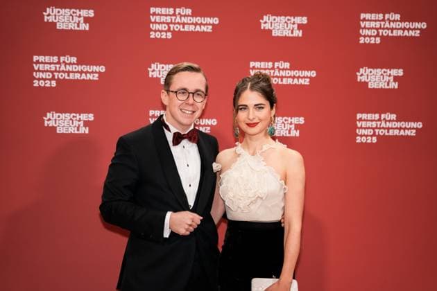 Germany, Culture, Prize for Understanding and Tolerance 2025 Jewish Museum Berlin Philipp Amthor CDU with partner Carlotta Voß Copyright: xJamesxZabelx