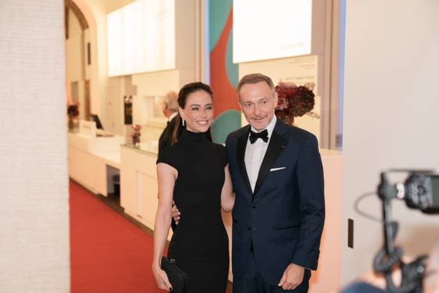 Germany, Culture, Prize for Understanding and Tolerance 2025 Jewish Museum Berlin Christian Lindner FDP, former Minister of Finance and wife Franca Lehfeldt Copyright: xJamesxZabelx