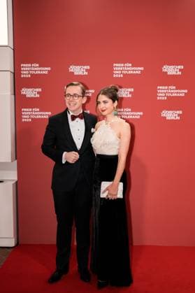 Germany, Culture, Prize for Understanding and Tolerance 2025 Jewish Museum Berlin Philipp Amthor CDU with partner Carlotta Voß Copyright: xJamesxZabelx