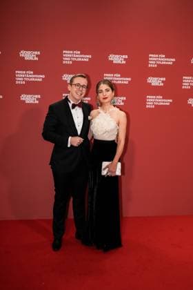 Germany, Culture, Prize for Understanding and Tolerance 2025 Jewish Museum Berlin Philipp Amthor CDU with partner Carlotta Voß Copyright: xJamesxZabelx