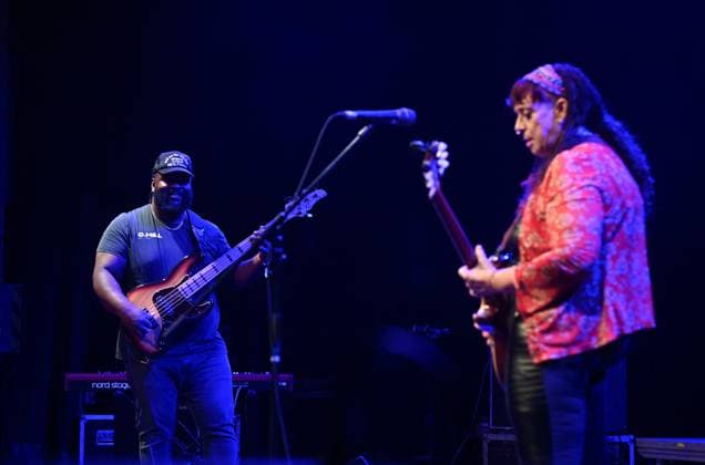 American singer Joanna Connor (right) performs during the Blues Alive festival 2025 in Sumperk, Czech Republic, on November 15, 2025. (CTKxPhoto LudekxPerina) CTKPhotoP2025111505266  CTKPhotoP2025111505266