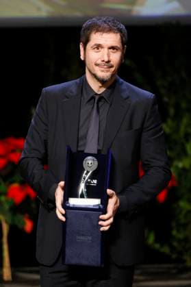 22nd Monte Carlo Film Festival - Awards Gala Night Gabriele Mainetti receive the Career Award during the awards gala night held at Grimaldi Forum during 22nd Monte Carlo Film Festival on November 15, 2025 in Monte Carlo, Monaco. Photo Marco Piovanotto ABACAPRESS.COM Monte Carlo Monaco  Copyright: xPiovanottoxMarco ABACAx