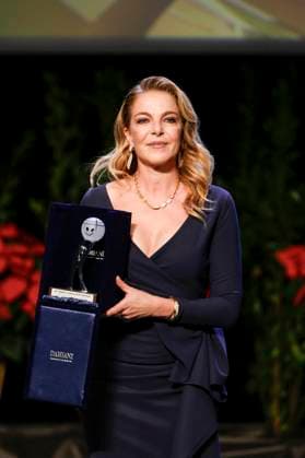 22nd Monte Carlo Film Festival - Awards Gala Night Claudia Gerini receives the Career Award during the awards gala night held at Grimaldi Forum during 22nd Monte Carlo Film Festival on November 15, 2025 in Monte Carlo, Monaco. Photo Marco Piovanotto ABACAPRESS.COM Monte Carlo Monaco  Copyright: xPiovanottoxMarco ABACAx